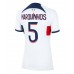 Paris Saint-Germain Marquinhos #5 Voetbalkleding Uitshirt Dames 2023-24 Korte Mouwen